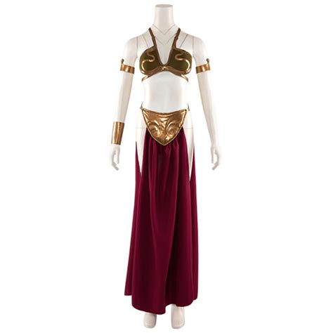 Star Wars Princess Carrie Fisher Leia Slave Cosplay Costume